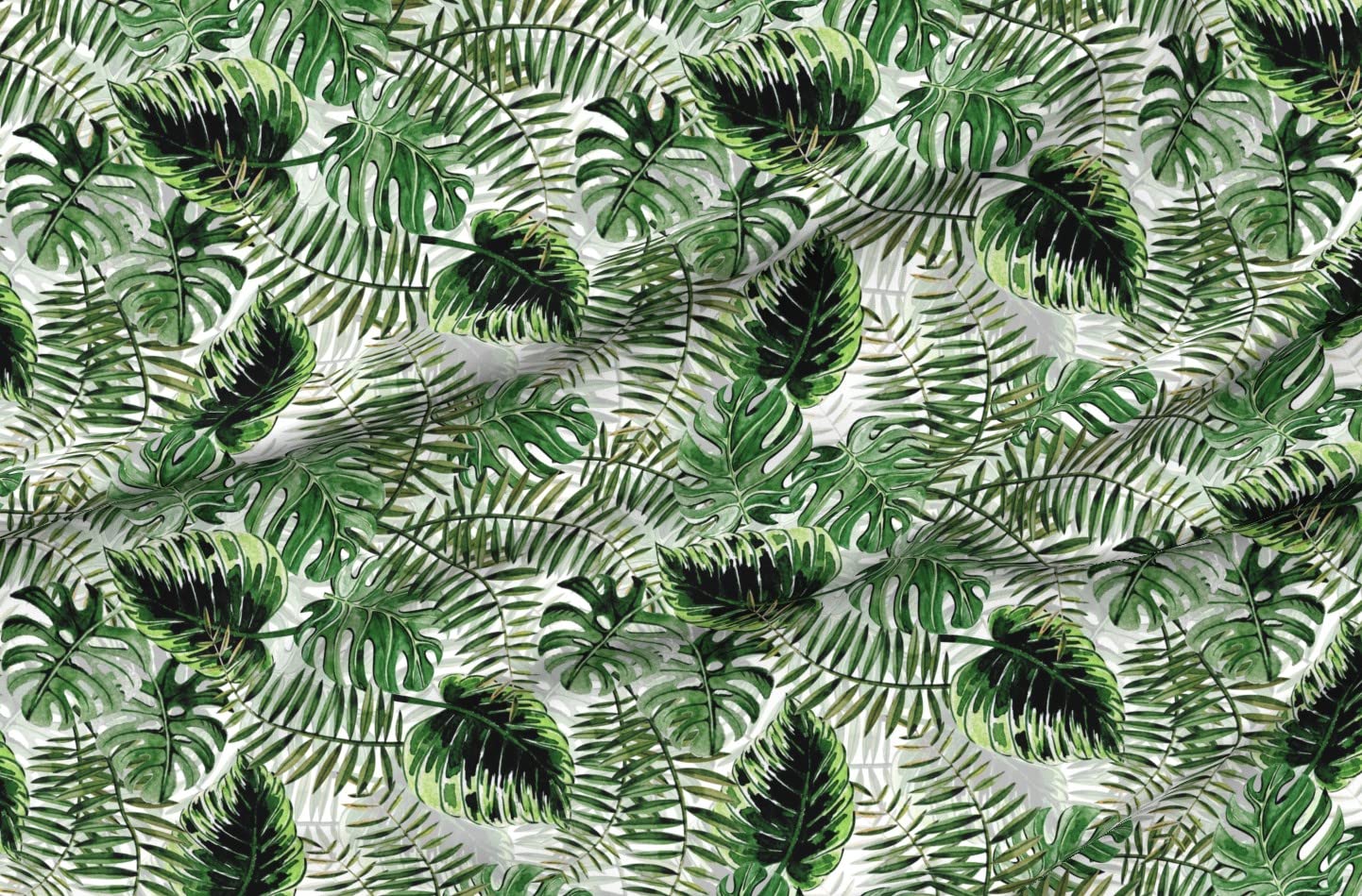 Bohemian Tropical Jungle Floral Hibiscus Printed Velvet Fabric by The Yard - Upholstery & Home Decor Fabric for Sofa, Curtains, Pillows | Summer Boho Style DIY Sewing Projects