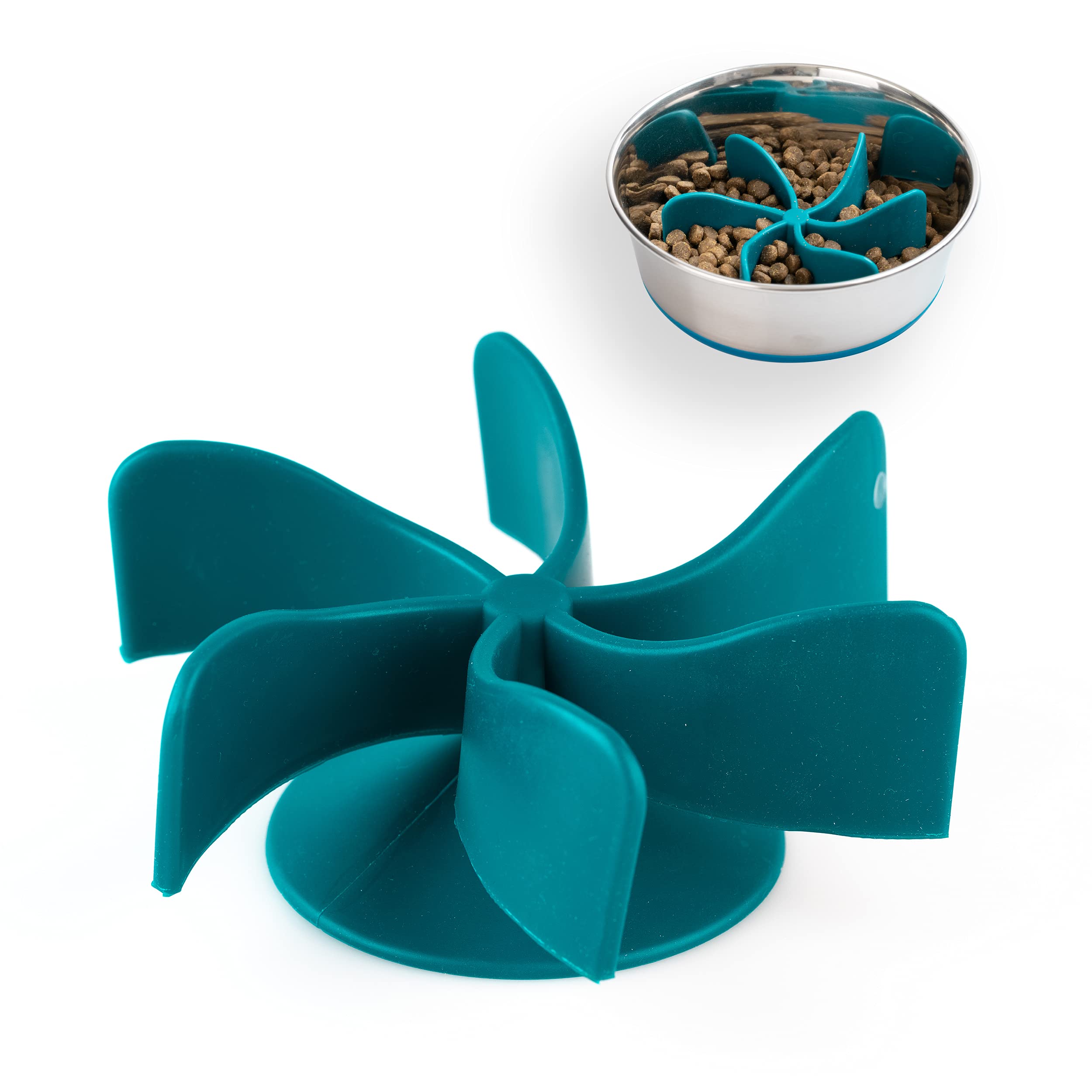 OurPets Spiral Slow Feeder Insert - Convert Any Dog Bowl into a Slow Feeder | Helps Prevent Bloat & Improve Digestion | Great for Fast Eaters & Puzzle Lovers | Perfect for Mealtime Enrichment & Training