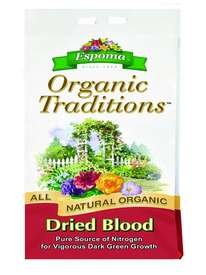 Espoma Organic Blood Meal Fertilizer 3.5 lbs - High Nitrogen Plant Food for Gardens, Lawns & Vegetables | Promotes Lush Growth & Greener Plants