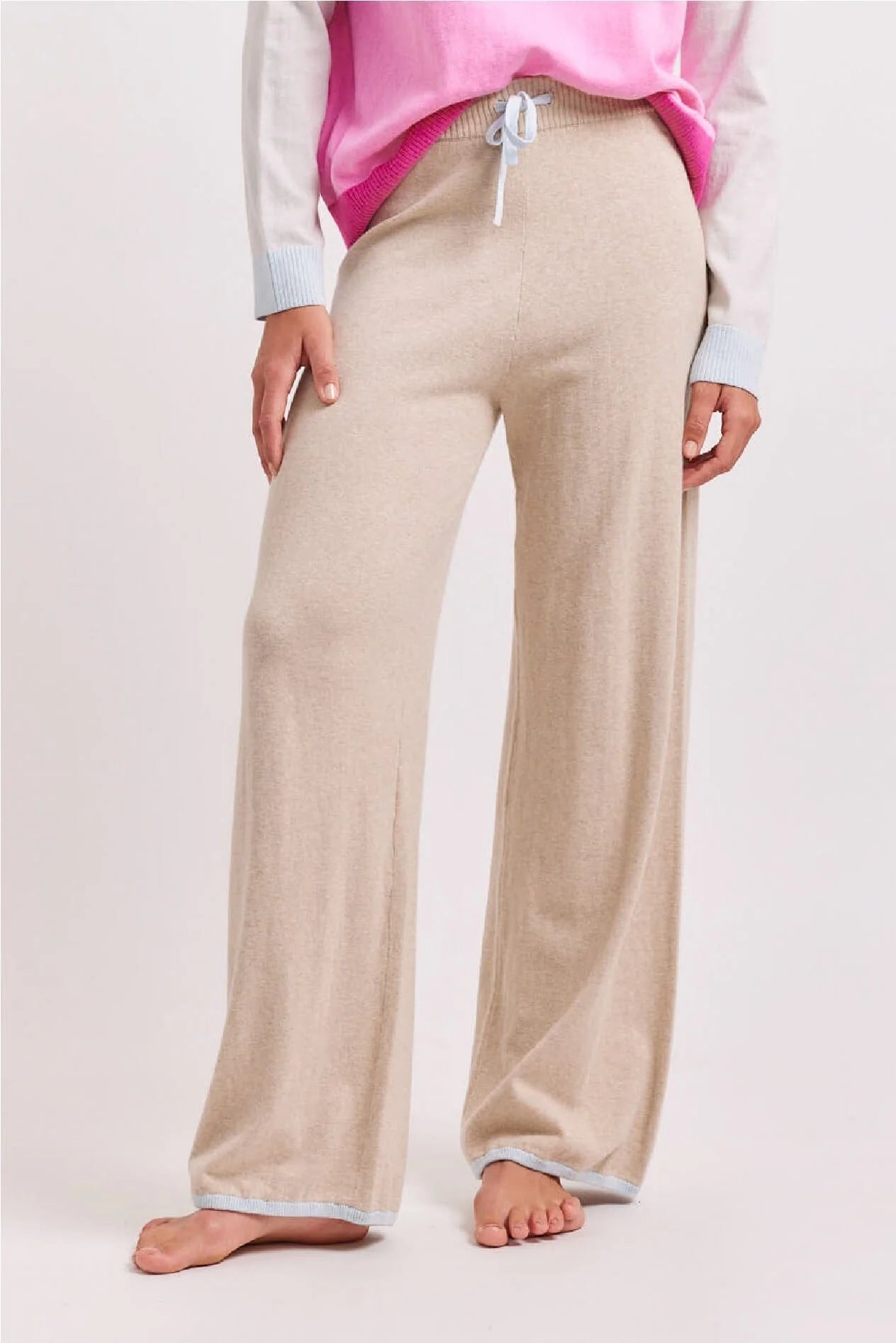 Premium Eton Cotton Cashmere Pants in Vellum - Soft & Comfortable Men's Dress Pants for Business & Formal Occasions