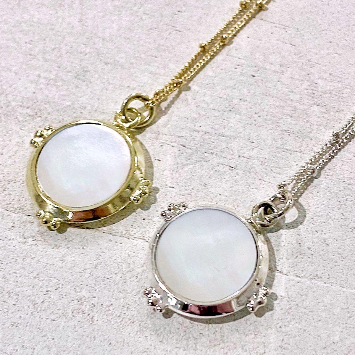 Enchanted Mother of Pearl Necklace - Sterling Silver Pendant for Women - Perfect for Weddings, Parties & Special Occasions