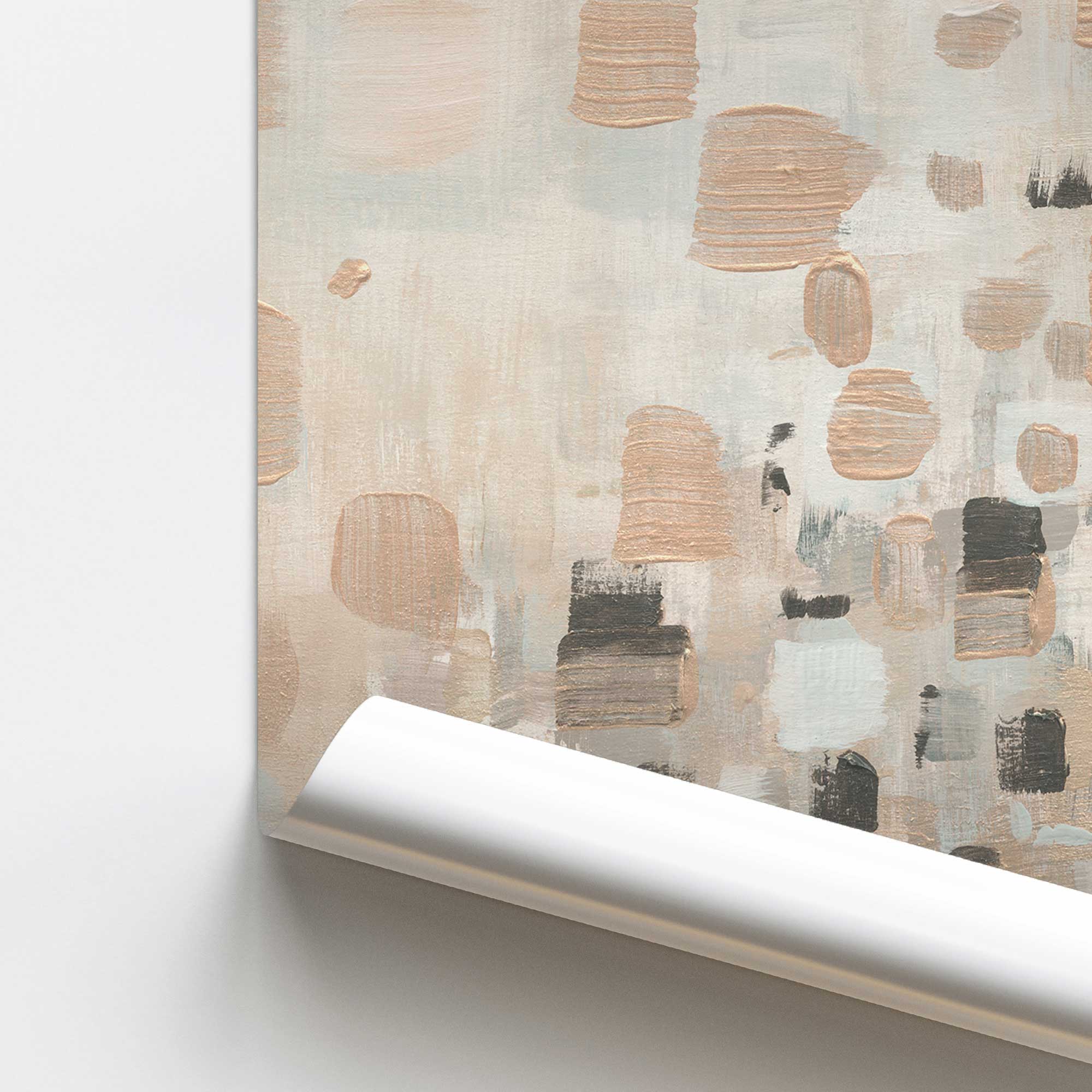 Earthen Harmony Abstract Print Wall Art - Modern Boho Home Decor for Living Room, Bedroom & Office