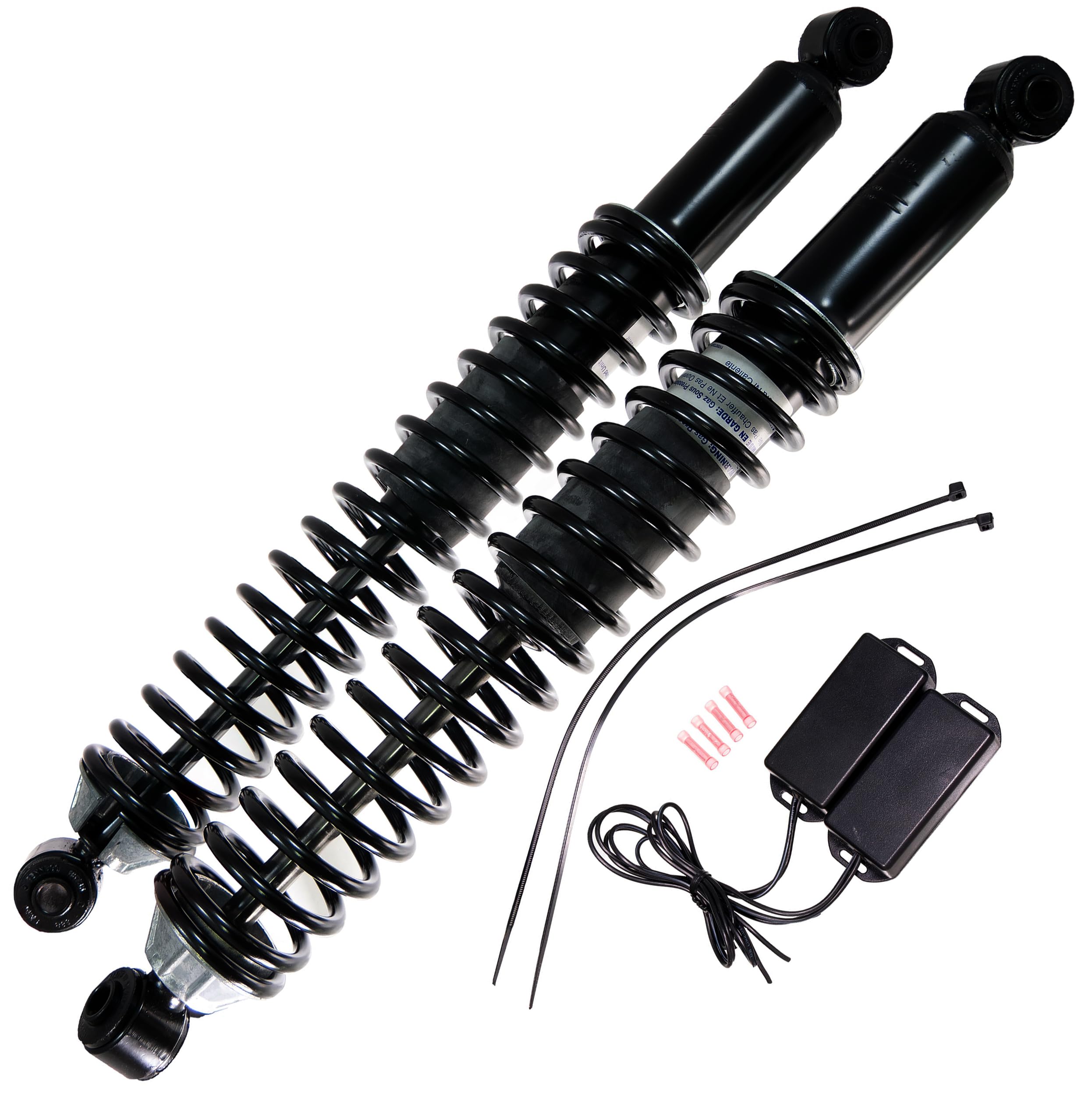 APDTY Electronic Air Shock Elimination Conversion Kit for 00-14 Cadillac Escalade, Chevrolet Avalanche/Suburban/Tahoe, GMC Yukon - Converts Air Shocks to Coil Over (Includes Bypass Modules) | Off-Road Upgrade & Smooth Ride Solution