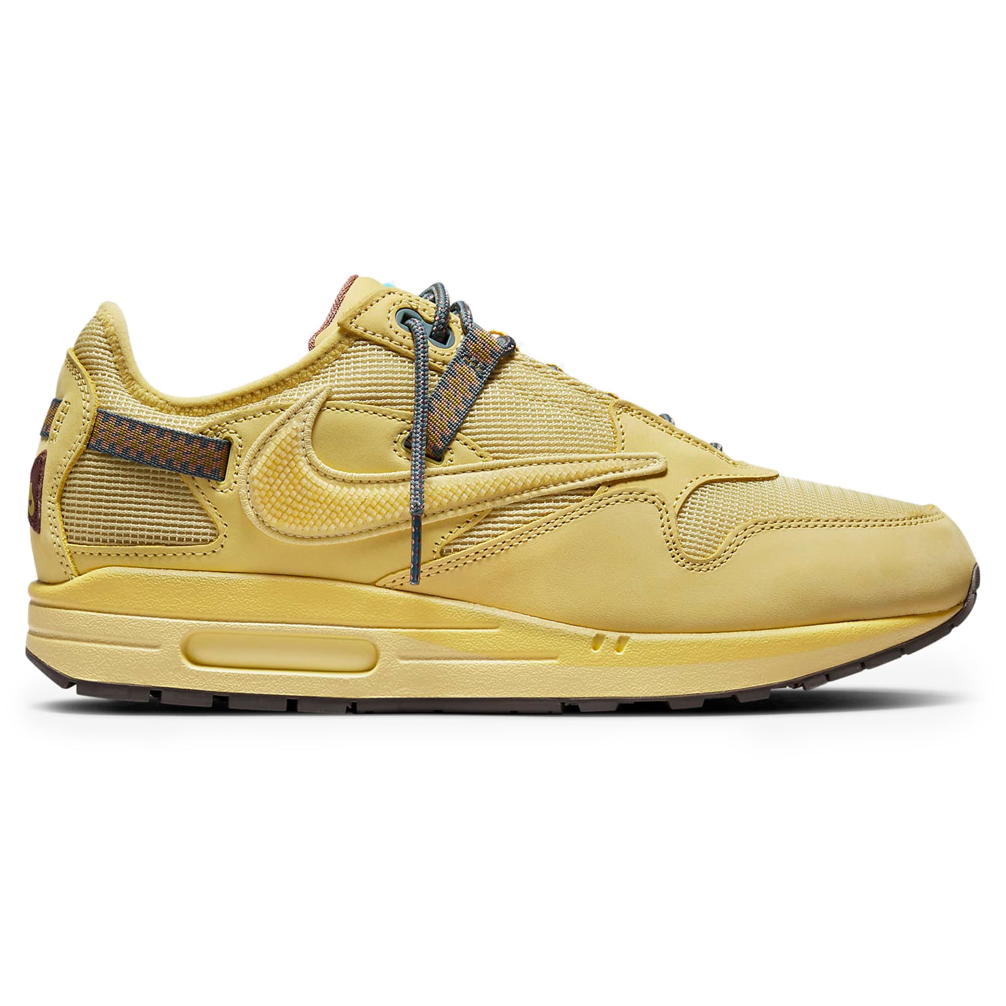 Travis Scott x Nike Air Max 1 Saturn Gold Sneakers - Limited Edition Men's Running Shoes for Streetwear & Casual Outfits