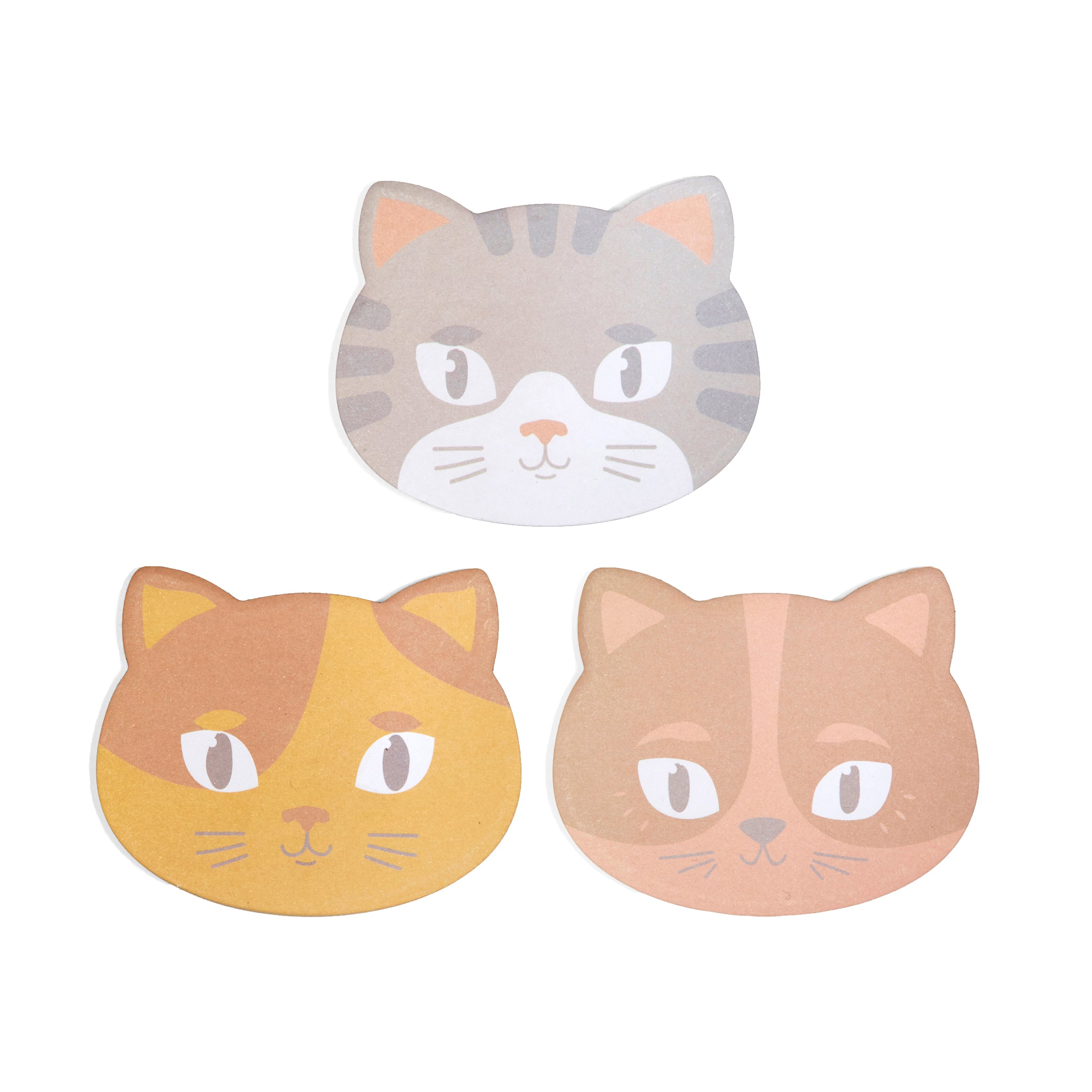 Adorable Kitty Cat Sticky Notes - Cute Animal Memo Pads for Office, School & Home Organization - 60 Sheets/Pack - Fun Stationery Supplies for Notes, Reminders & Planning