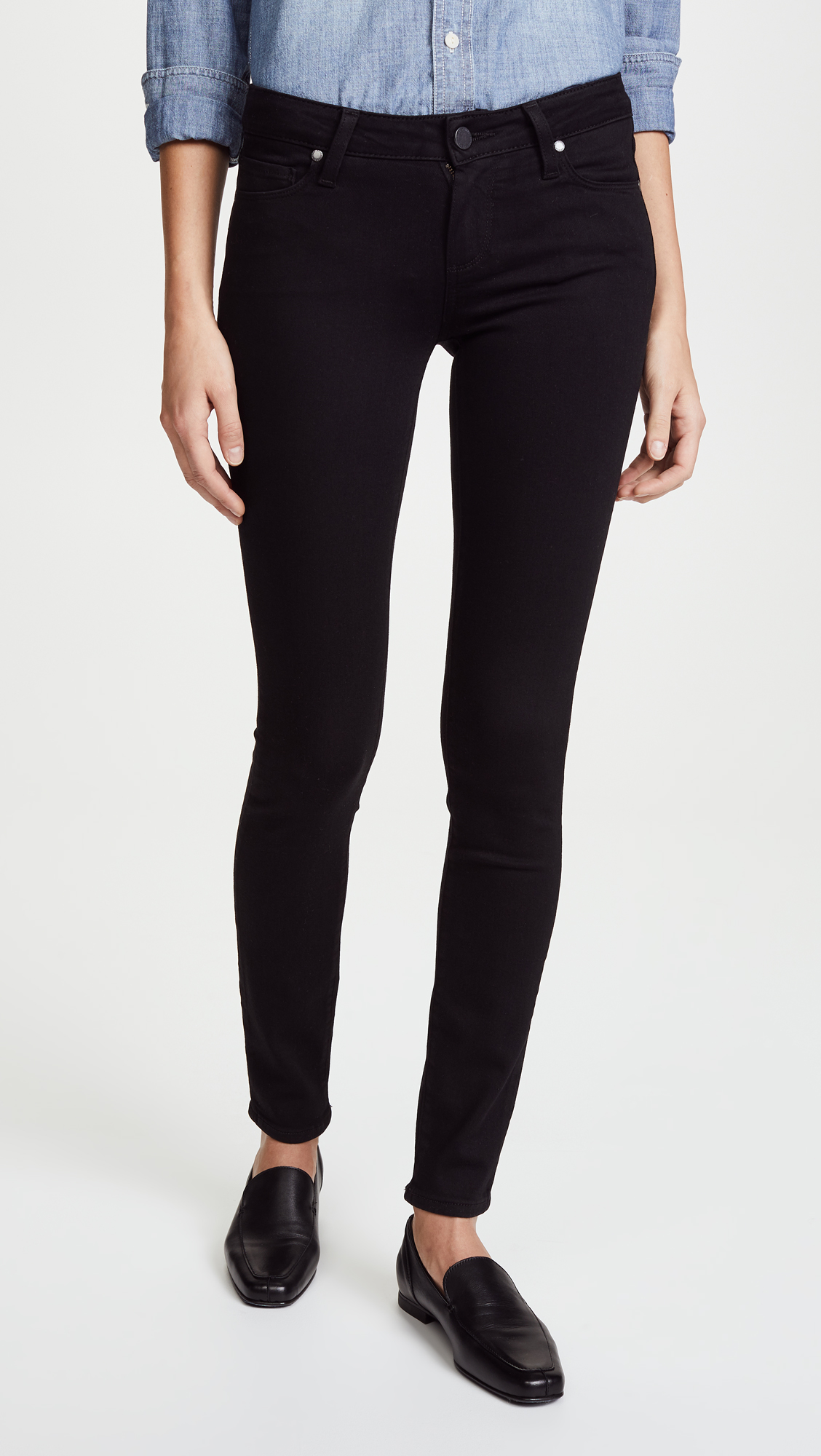 PAIGE Women's Verdugo Mid Rise Ultra Skinny Ankle Jeans - Stretchy Denim Pants for Everyday Comfort | Perfect for Work, Casual Outings & Date Nights