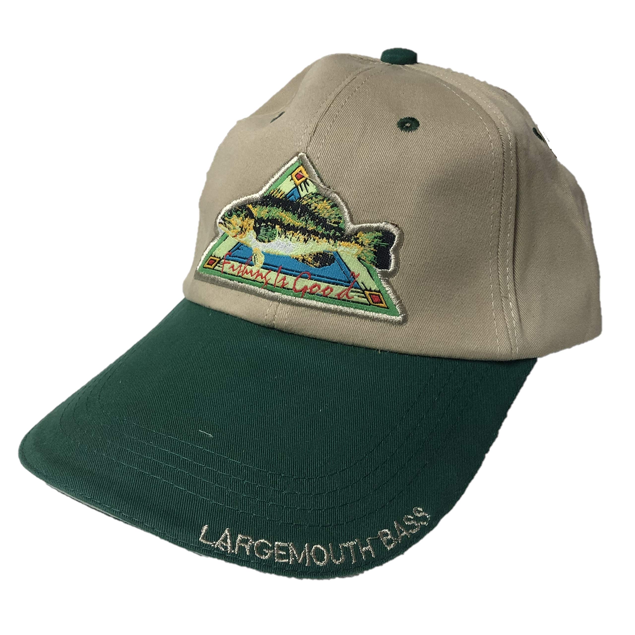 Florida Signature Fish Hat - LARGEMOUTH BASS - Adjustable Baseball Cap for Fishing & Outdoor Enthusiasts - Perfect for Bass Fishing, Boating, and Outdoor Adventures