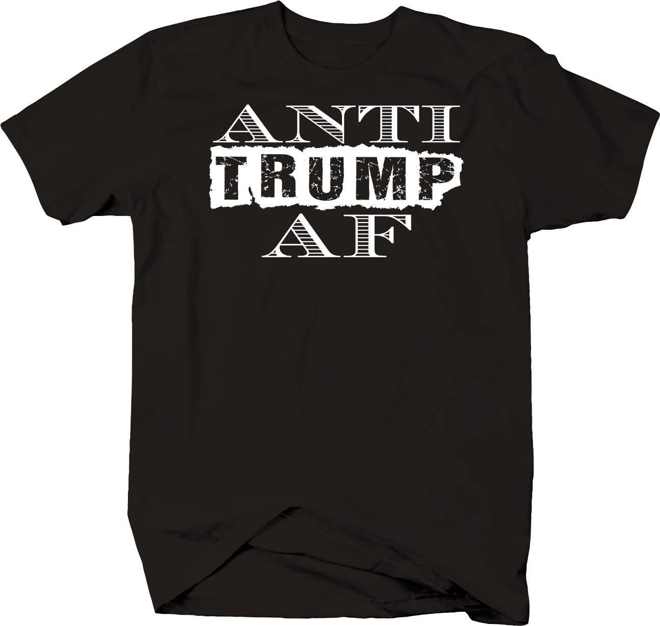 Anti AF President USA Political T-Shirt for Men - Black | Hilarious Hillary Clinton Satire Tee for Protests & Political Events