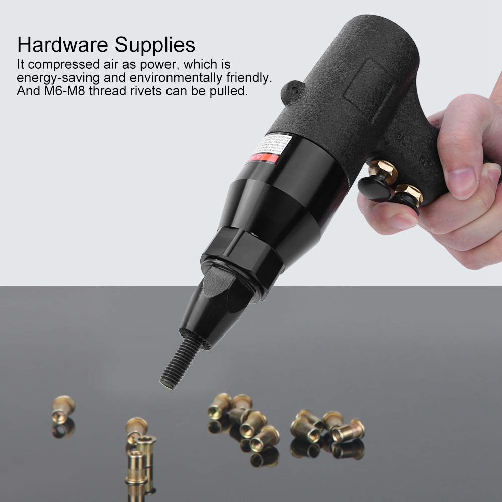 Pneumatic Riveter 700RPM for Auto Body Panels, Furniture & Home Decor - Heavy Duty Metal Fastening Tool for DIY Projects & Professional Repairs
