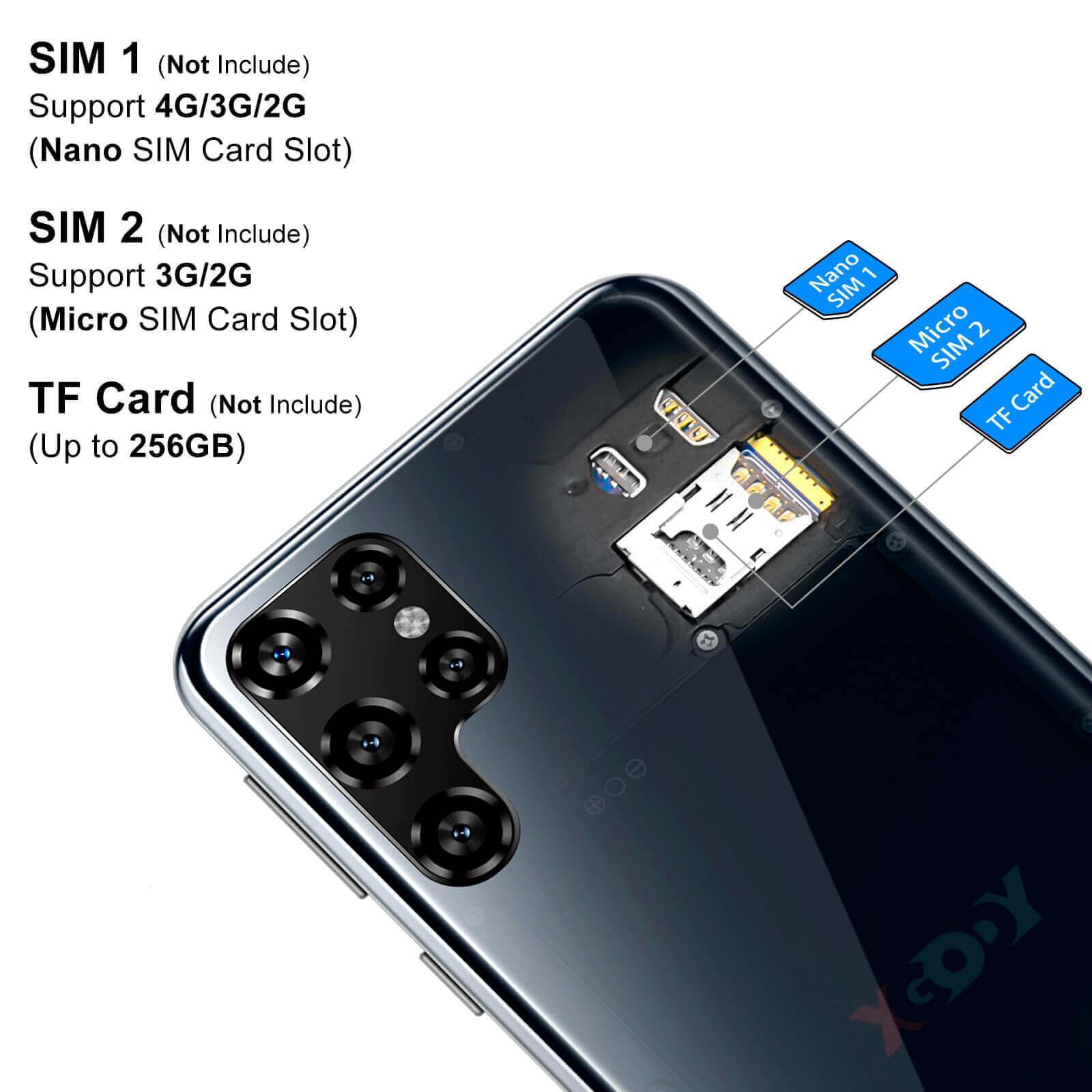 XGODY X60 4G LTE Smartphone - 6.0 Inch Android 9.0 Dual SIM Unlocked Phone with Face Recognition - Perfect for Business, Travel & Daily Use
