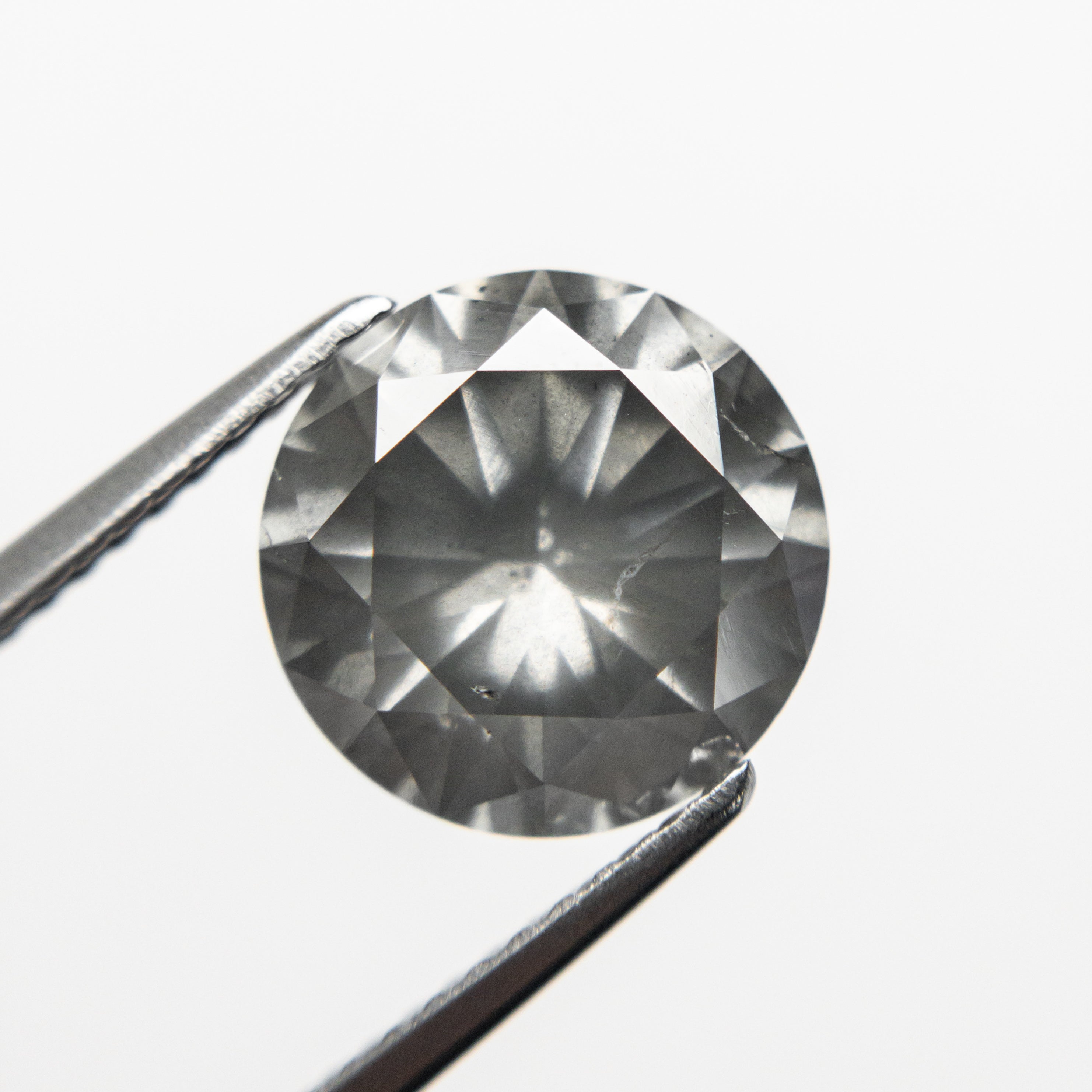 3.05ct Fancy Grey Round Brilliant Cut Diamond - 9.27x9.26x5.69mm (19552-01) - Perfect for Engagement Rings & Luxury Jewelry