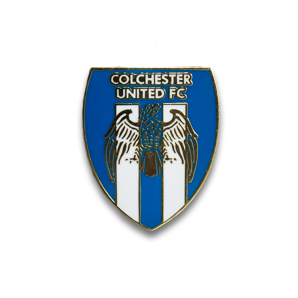 Vintage Colchester United FC Pin Badge - Collectible Football Club Memorabilia for Fans & Supporters - Perfect for Jerseys, Hats & Backpacks
