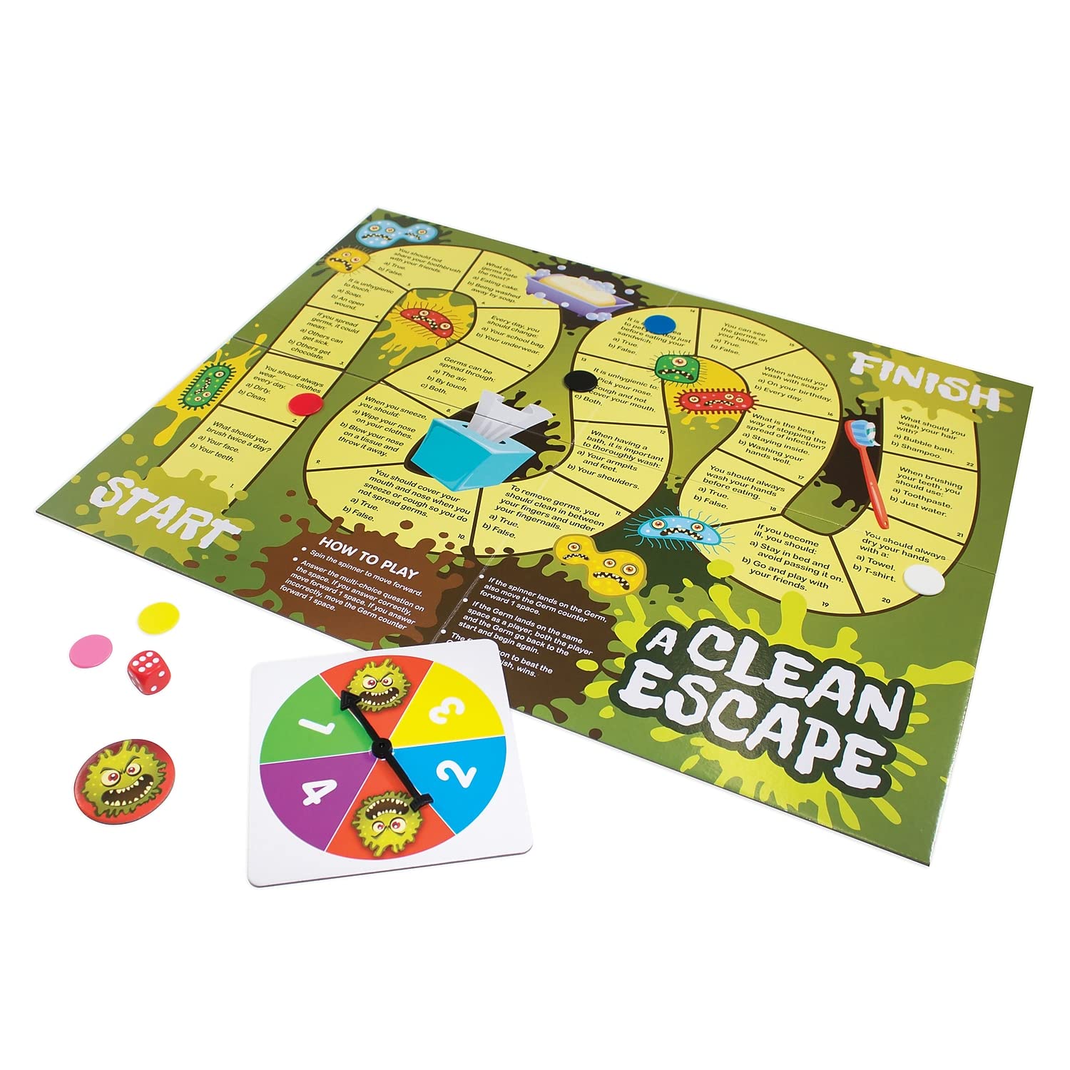 Junior Learning Health and Wellbeing Educational Games Set for Kids - Fun Classroom & Homeschool Activities for Emotional Development