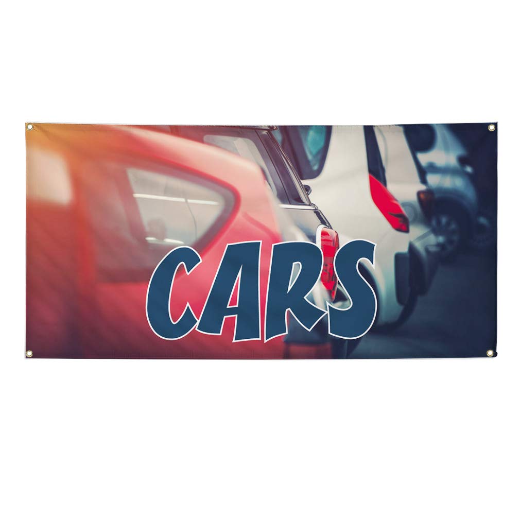 Durable Vinyl Banner for Outdoor Advertising - Multiple Sizes (48x96 Inches) Weatherproof Car & Industrial Yard Signs with 8 Grommets - Perfect for Car Dealerships, Construction Sites & Event Promotion