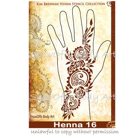 Professional Body Painting Airbrush Stencil Kit - 16 Piece Henna Design Templates for Face & Body Art | Perfect for Halloween, Cosplay & Festival Makeup