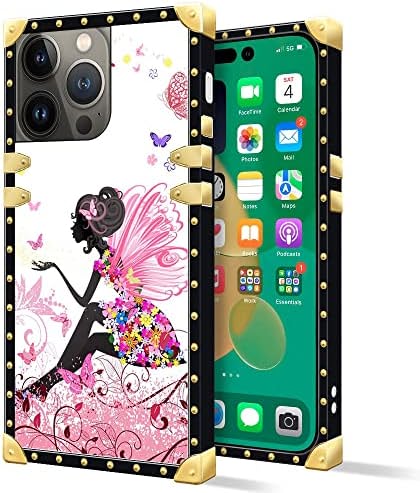 iPhone 14 Plus Case 6.7 Inch - Fashion Gold Chain Leopard Print Back Cover | Protective Phone Case for Women & Girls | Perfect for Parties, Travel & Everyday Use
