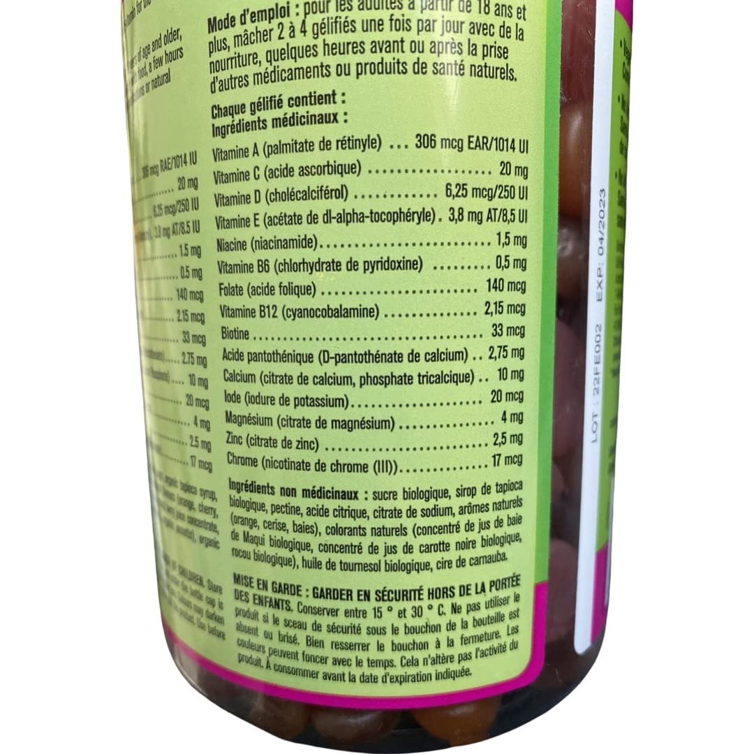 Kirkland Signature Adult Multi-Vitamin Gummies - 250 Count | Daily Immune Support & Energy Boost | Delicious Berry Flavored Supplement for Men & Women | Perfect for Busy Lifestyles & On-the-Go Nutrition