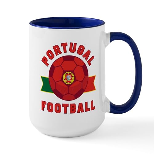 White/Navy Inside - Portugal Football Mugs