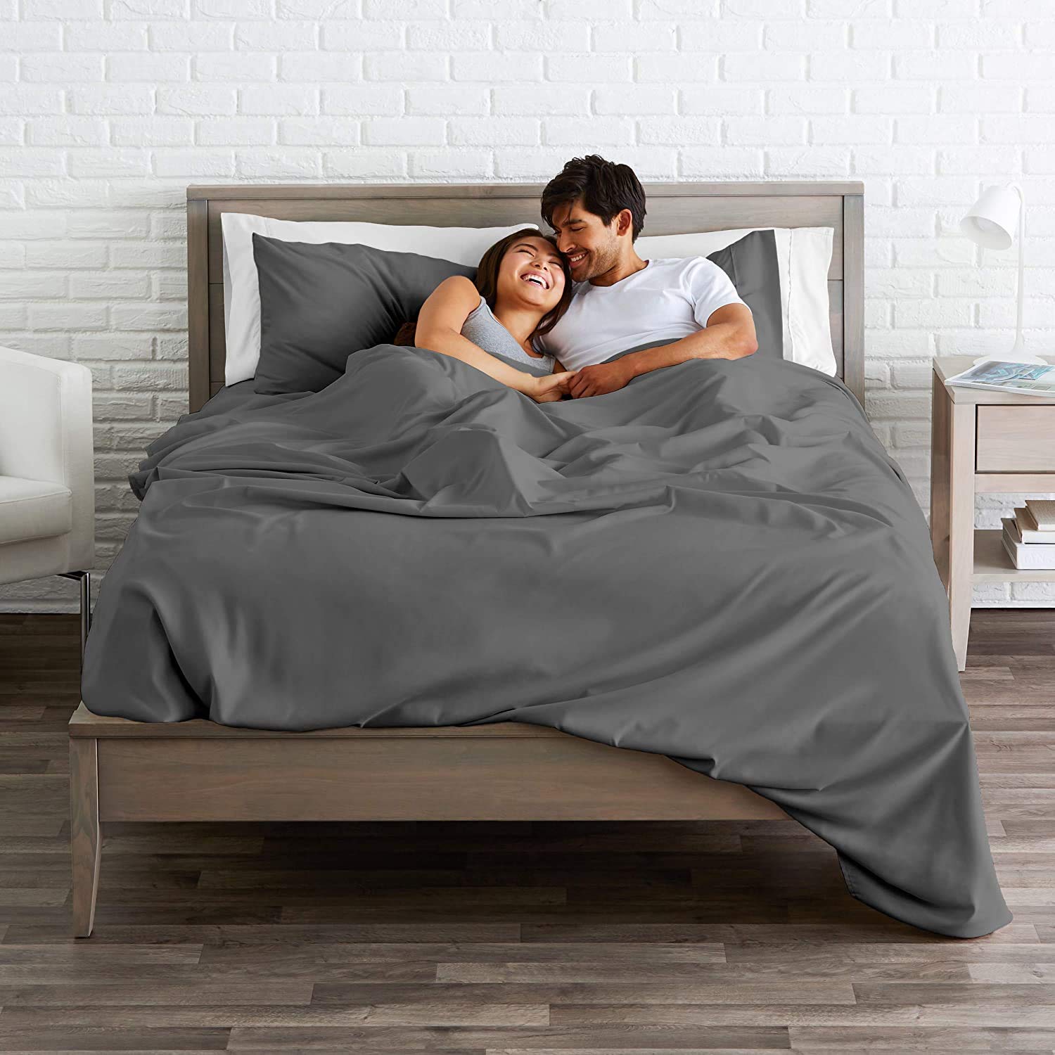 600 Thread Count Percale Cotton Sheets for Full Size Bed - Soft, Breathable & Durable Deep Pocket Bed Sheet Set (Fits Mattress Up to 16