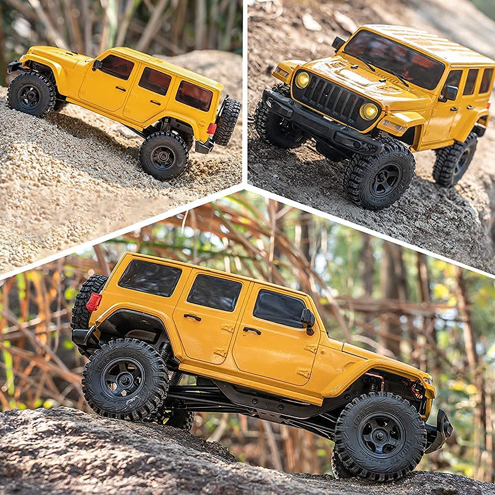 EAZYRC Arizona 1/18 Scale 4WD RC Crawler Off-Road Truck - Ready-to-Run Remote Control Car with 2.4GHz Transmitter, Battery & Charger - Perfect for Rock Crawling, Trail Adventures & Backyard Off-Roading