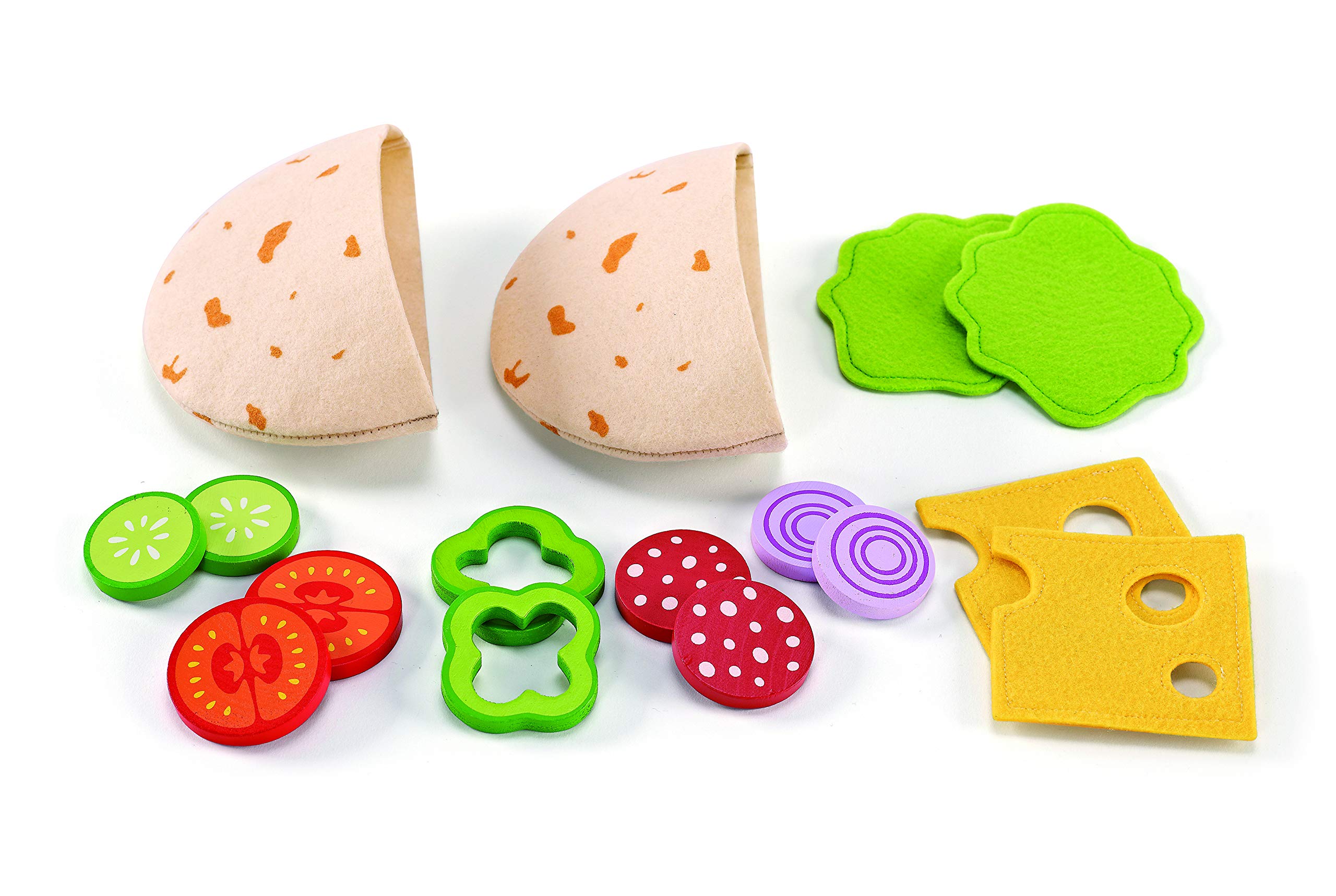 Hape Award-Winning Pita Pocket Play Kitchen Set - Pretend Play Toy for Kids, Interactive Wooden Kitchen Playset for Toddlers & Preschoolers - Perfect for Imaginative Play, Role-Playing & Early Learning at Home or Classroom