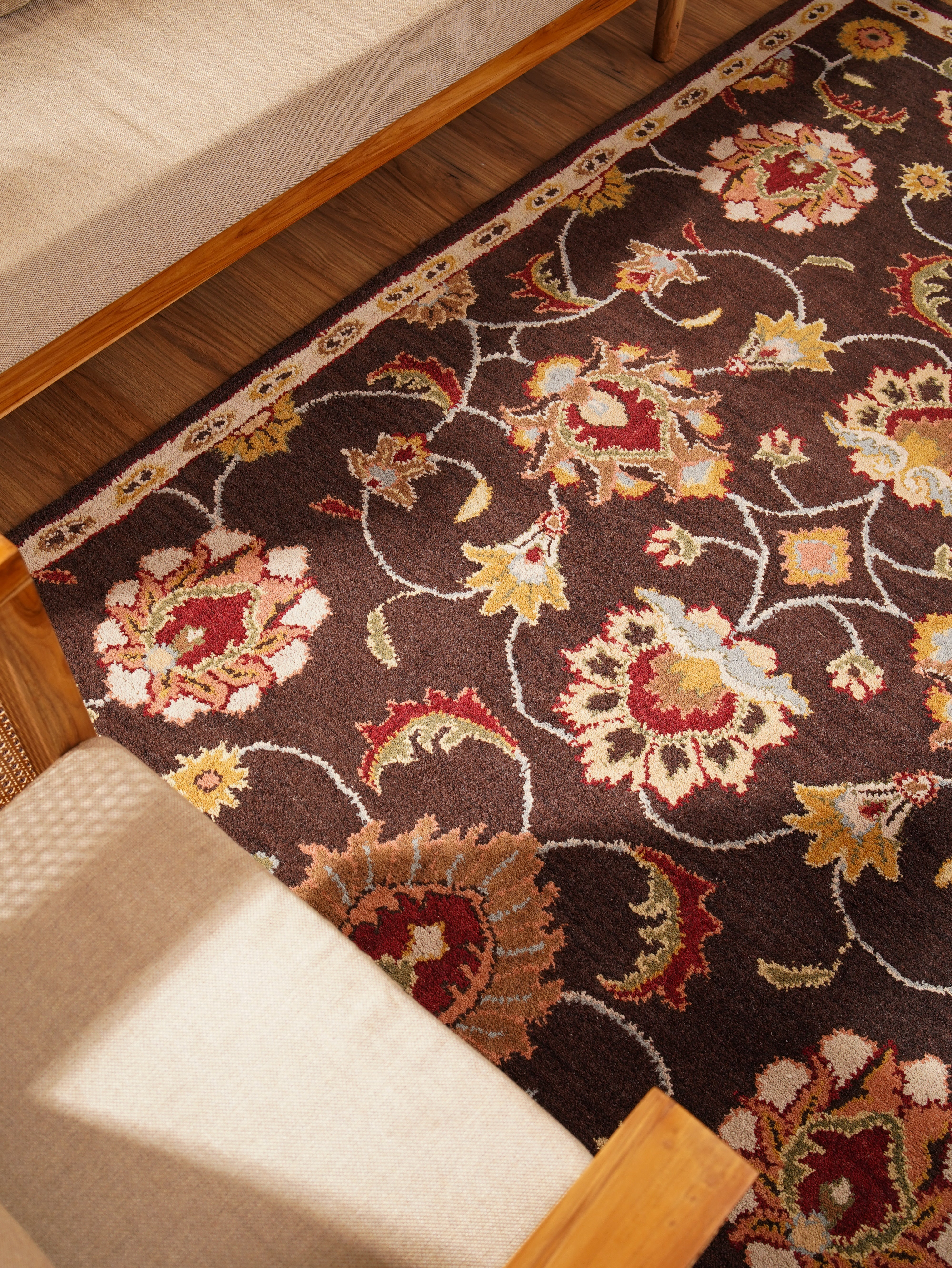 Baluchi Hand Tufted Rug - Authentic Afghan Wool Carpet for Living Room, Bedroom & Home Decor | Soft & Durable Traditional Oriental Area Rug