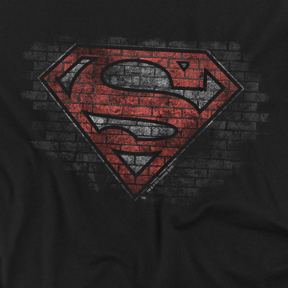 Superman Brick S Women's T-Shirt | Graphic Tee for DC Comics Fans | Casual Wear & Cosplay Outfit