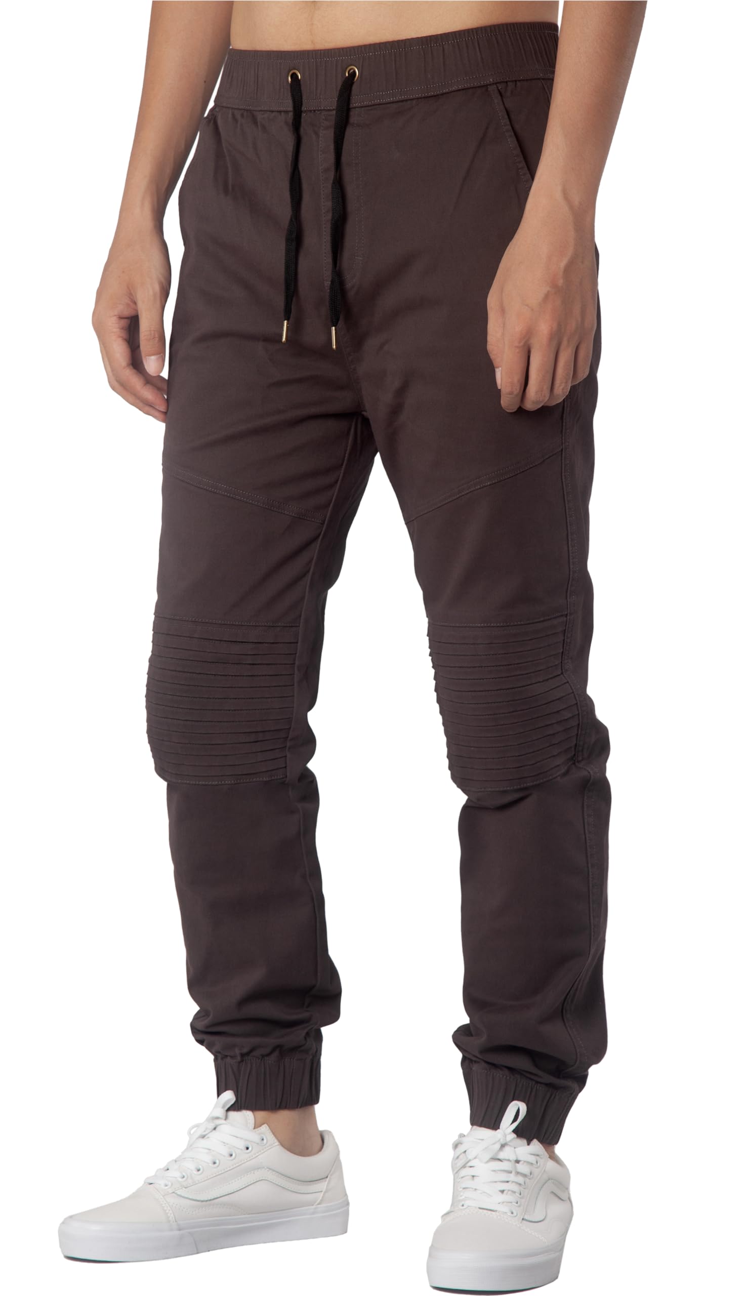 ITALYMORN Men's Joggers with Elastic Waistband & Pockets - Comfortable Twill Sweatpants for Travel, Gym, and Casual Wear | Breathable Lounge Pants for Running, Workout & Everyday Use