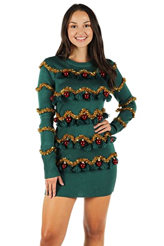 Tasseled Christmas Tree (Green Yellow Red)