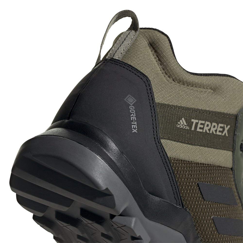 adidas Men's Terrex Ax3 Mid GTX Waterproof Hiking Boots - Lightweight & Durable for Outdoor Adventures, Trail Running, and Mountain Climbing