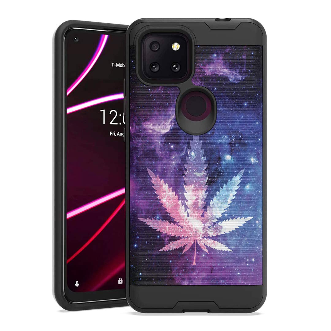 Ohiya Shockproof Case for T-Mobile Revvl 5G - Black | Slim Hybrid Cover for Men & Women | Outdoor Protection