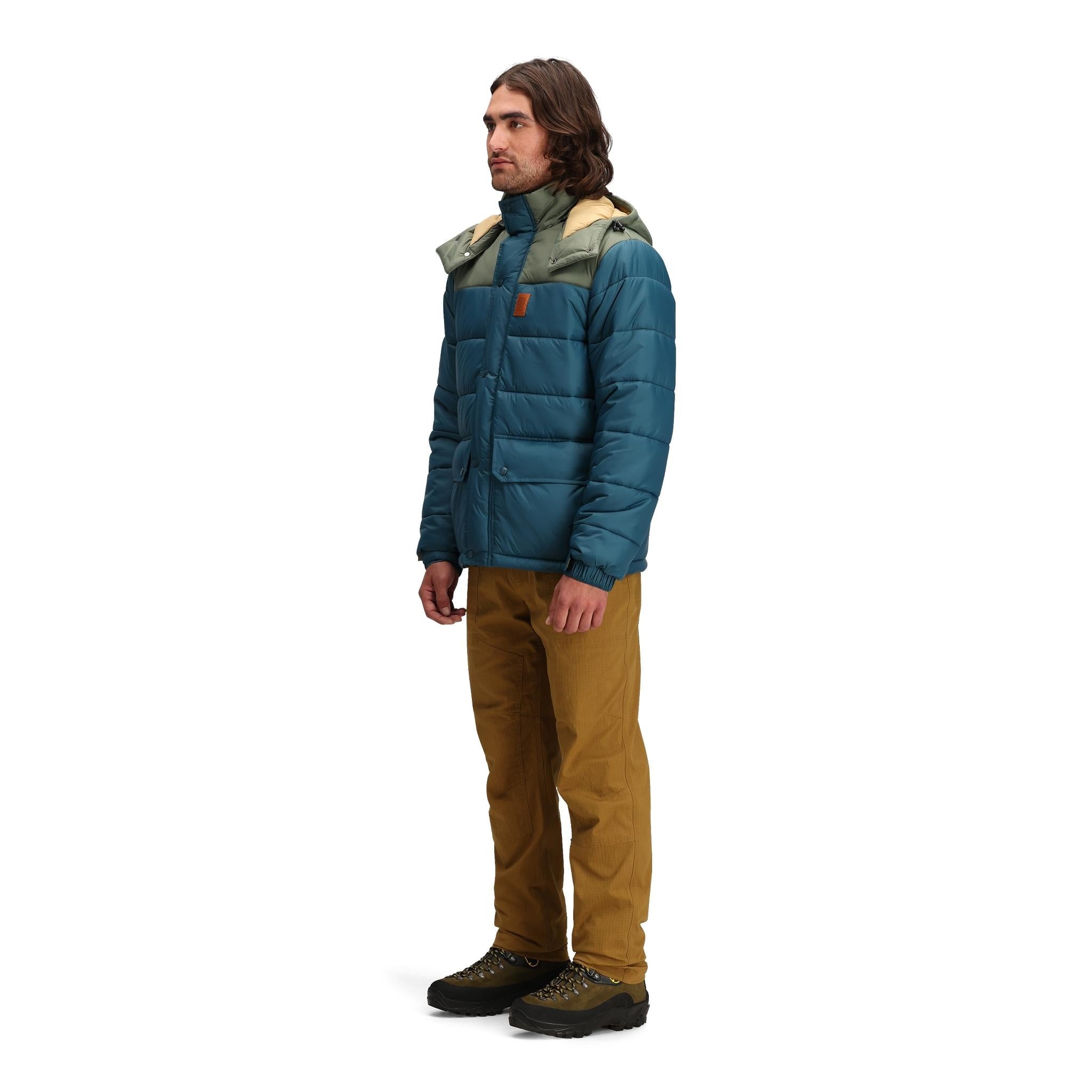Retro Ridge Puffer Jacket for Men - Vintage Style Winter Coat, Lightweight Warm Quilted Outerwear - Perfect for Skiing, Hiking & Cold Weather Activities (Final Sale)