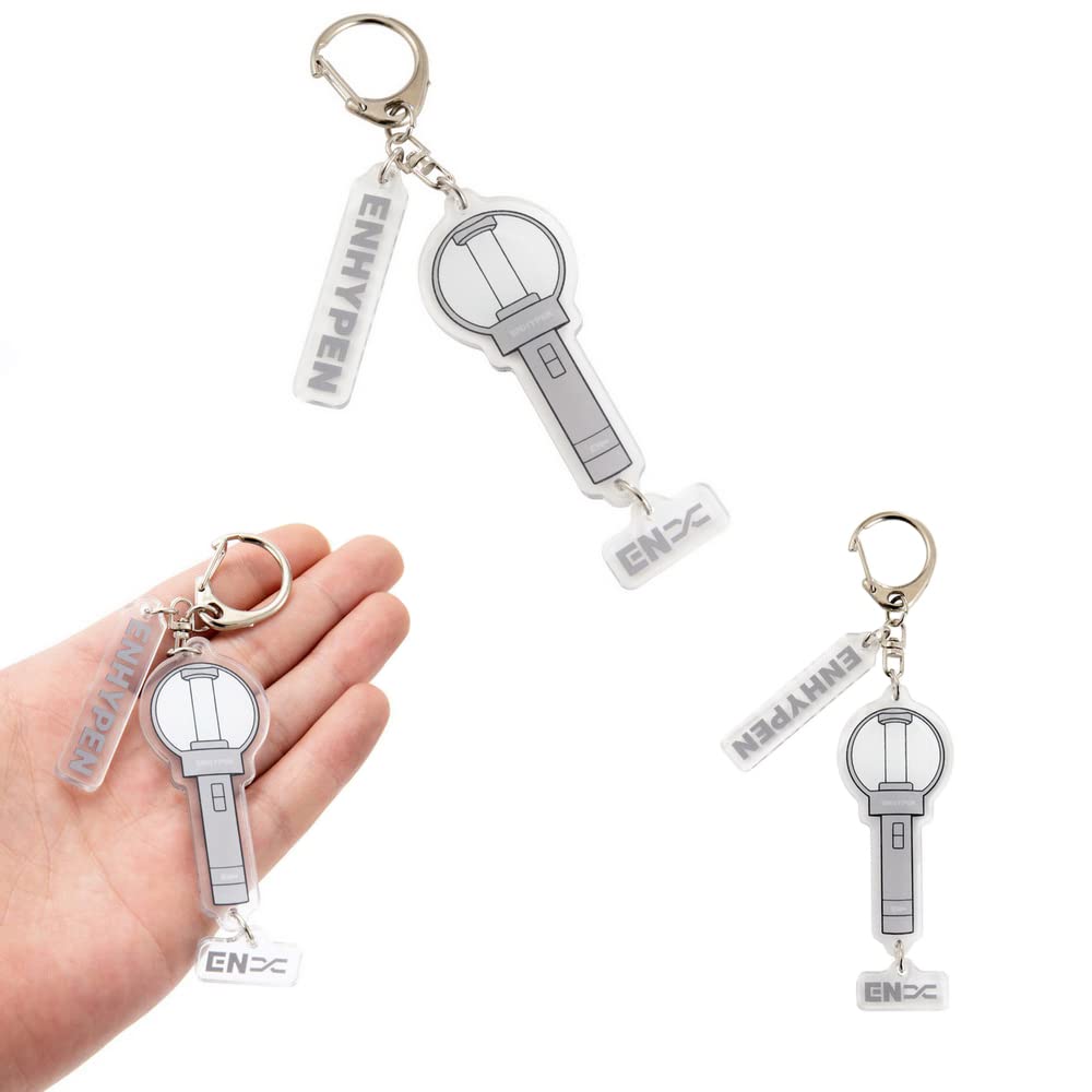 ENHYPEN Kpop Keychain - Official ENGENE Fan Merchandise | Cute Pendant Keyring for Backpacks, School Bags & Accessories | Perfect Kpop Gift for Fans | Use for Keys, Purse Charms & Fan Collection Decor