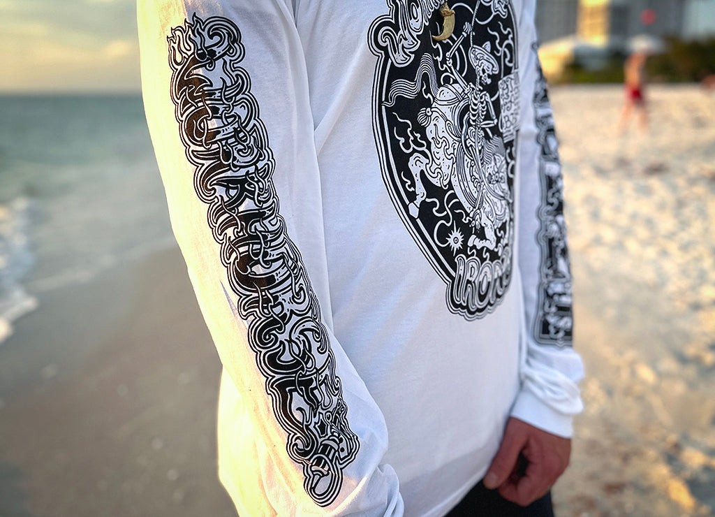 Guy Le Workhorse Long Sleeve T-Shirt for Men - Premium White Cotton Shirt - Comfortable Workwear for Construction, Outdoor & Casual Wear