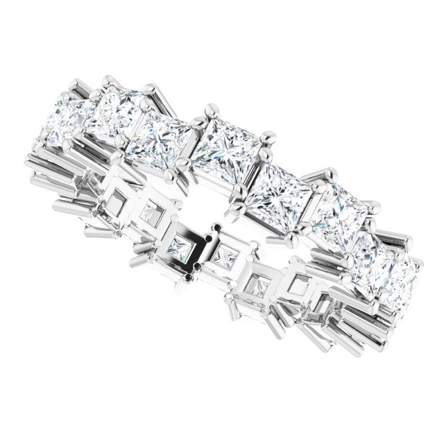 3.60 Carat Princess Cut Diamond Eternity Band Ring for Women - Perfect for Weddings, Anniversaries & Special Occasions