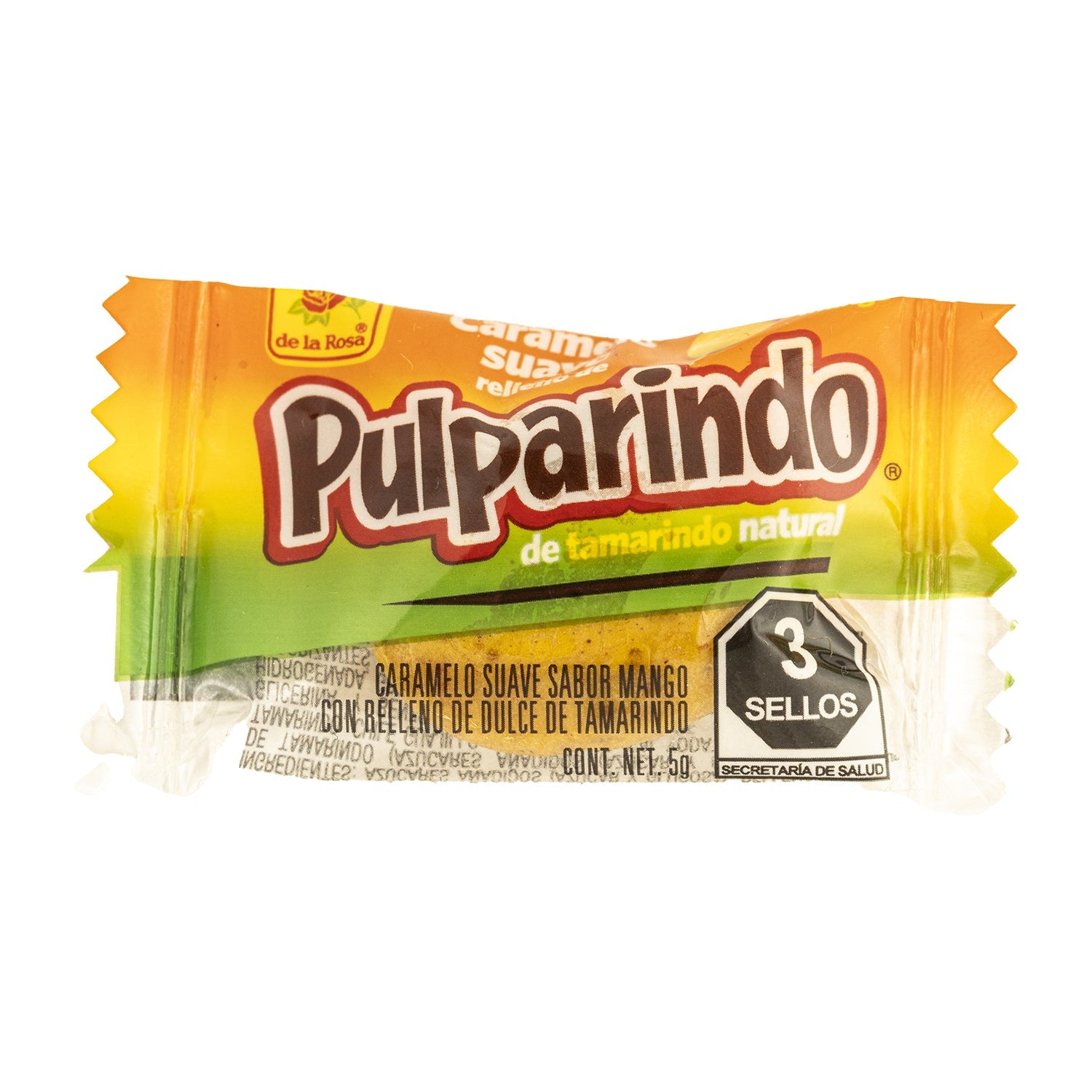 De La Rosa Pulparindo Suave Tamarind Candy | 100ct Bulk Bag | Sweet & Spicy Mexican Treat for Parties, Snacks & Gifts