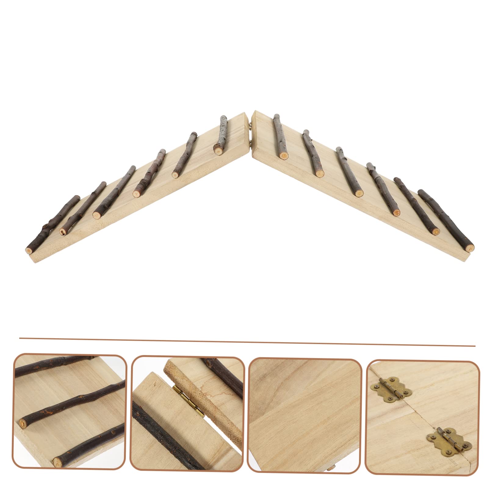 Decorative Hamster Ladder Toy for Cage - Small Pet Climbing Accessory & Plaything for Hamsters, Gerbils, Chinchillas - Fun Cage Enrichment Toy for Exercise & Playtime Activities
