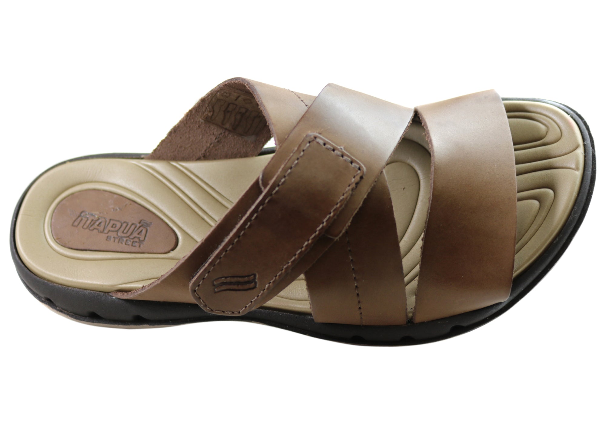 Premium Itapua Max Men's Leather Slides Sandals - Comfortable Brazilian-Made Footwear for Beach, Pool & Summer Relaxation