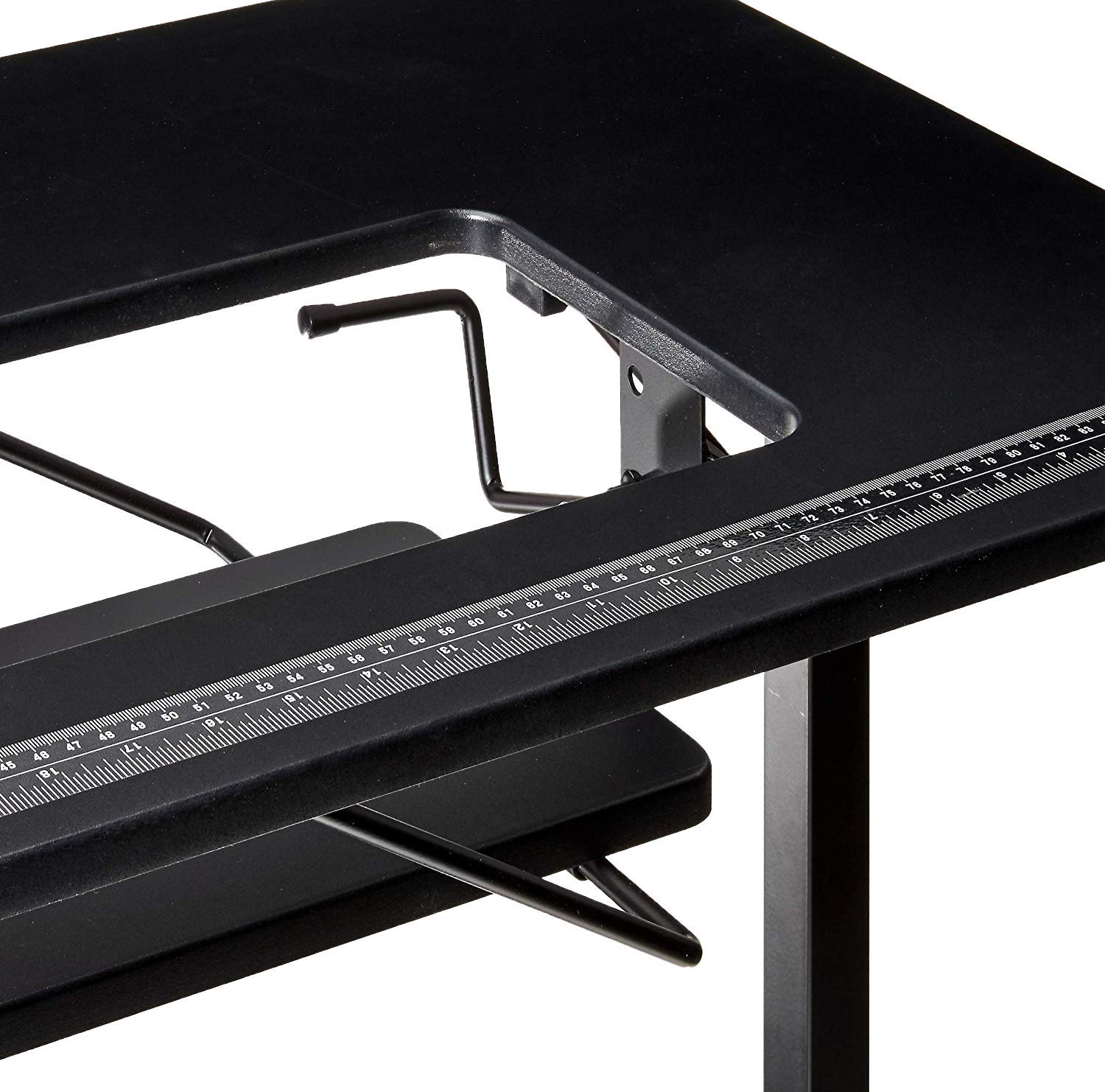 SewingRite SewStation 101 Portable Folding Sewing Table with Adjustable Steel Legs - Compact Black Sewing Desk for Home, Office & Business Use - Ideal for Quilting, Crafting & DIY Projects
