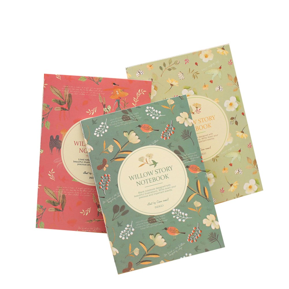 Zentto 4-Pack Mini Notebook Set - Floral & Bird Design Pocket Notepad, Small Memo Book for Journaling, Note Taking, Gift Giving - Perfect for School, Office, Travel & Daily Use