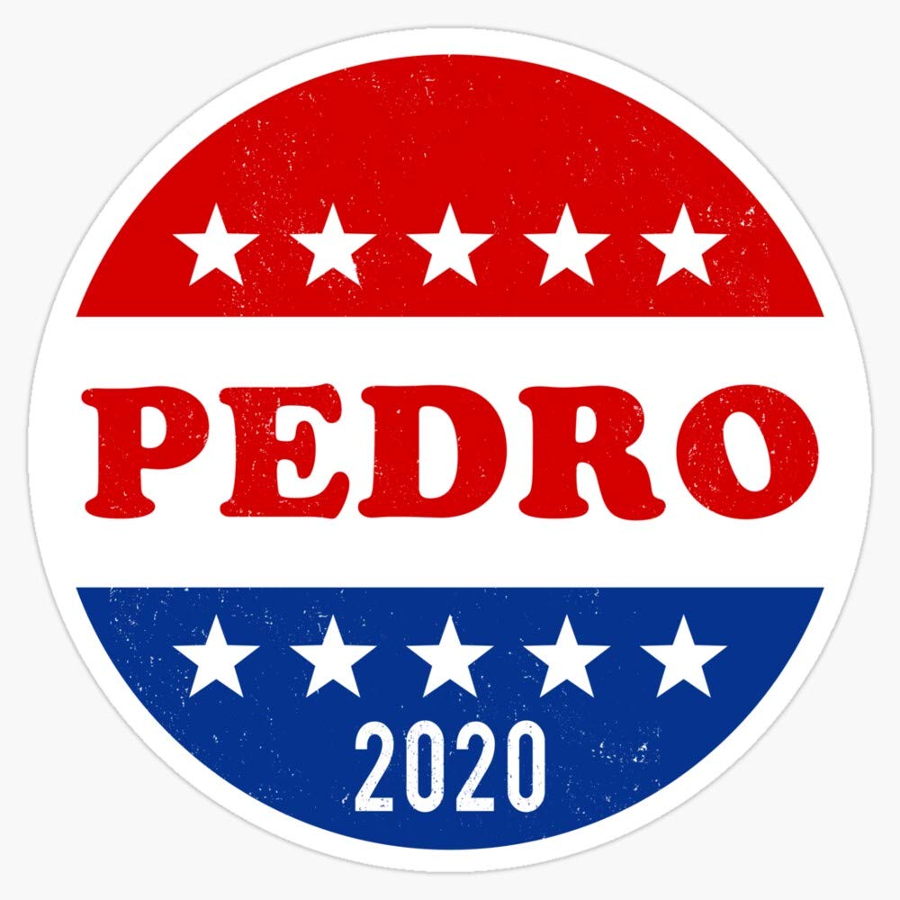 Pedro 2020 Election Vote Button Vinyl Stickers - Waterproof Political Decals for Cars, Laptops & Bumpers (5 Inch) - Perfect for Campaign Support, Personal Expression & Political Enthusiasm