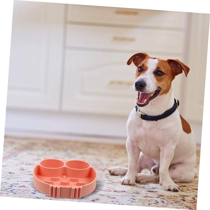 PSK PET MART Slow Feeder Bowl for Cats & Dogs - Interactive Puzzle Feeder Toy to Prevent Choking, Stop Fast Eating - Non-Slip Silicone Pet Dish for Puppy & Kitten - Perfect for Mealtime Fun & Mental Stimulation