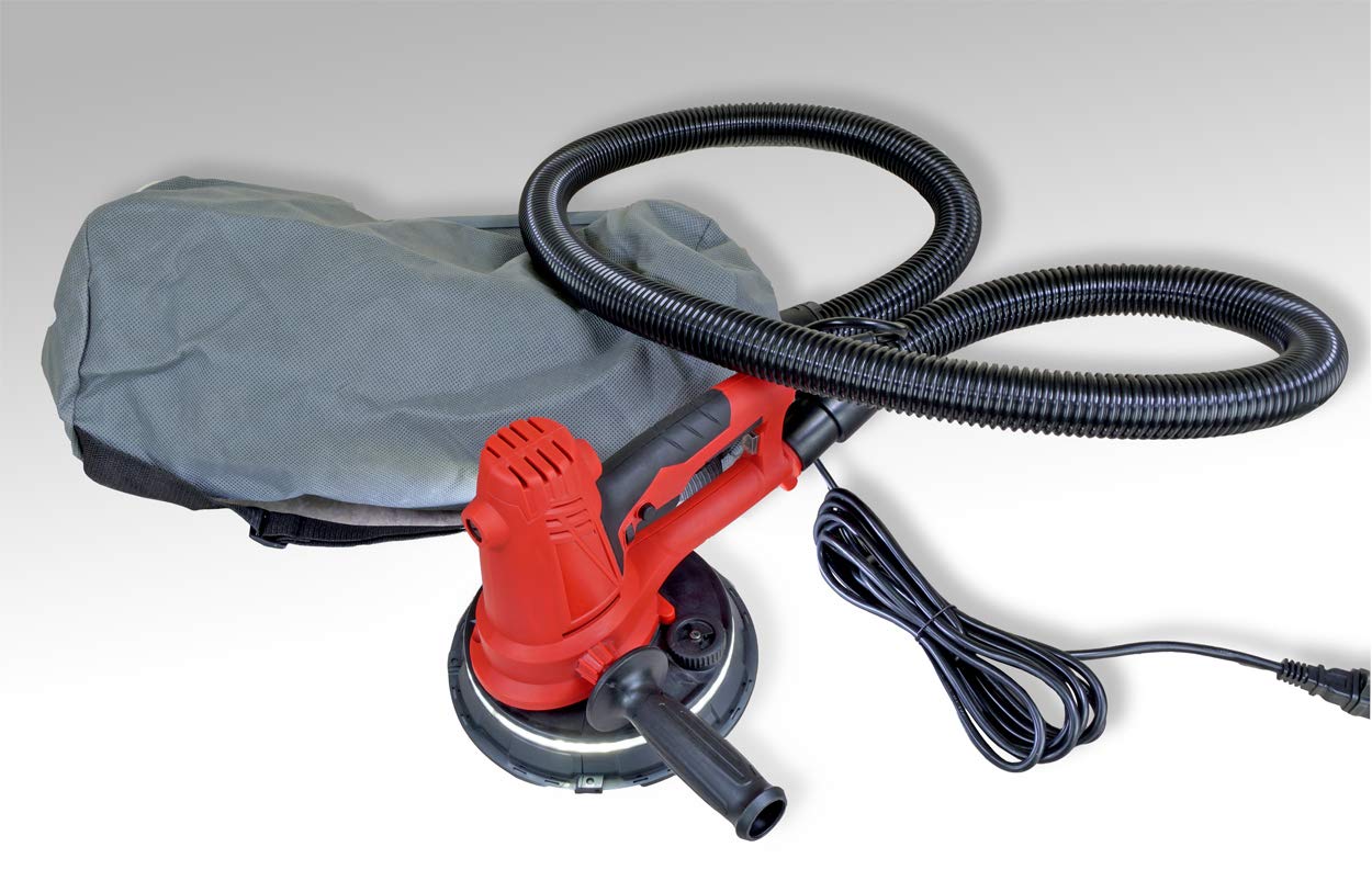 BNR1841 Handheld Halo Dustless Drywall Sander - 120V Electric Drywall Sanding Tool with Vacuum Attachment & Heavy-Duty Canvas Carry Tote - Perfect for Home Renovation, Drywall Repair, and Plaster Smoothing Projects