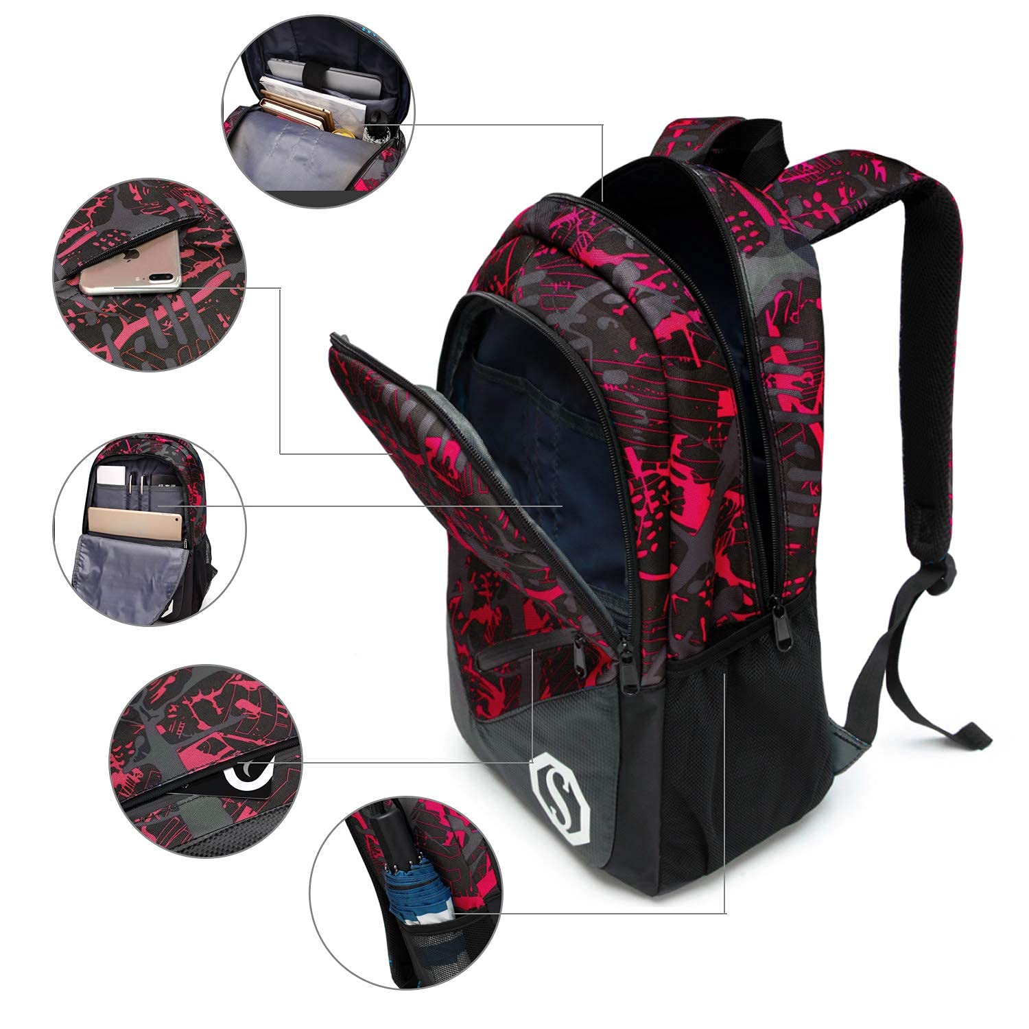 **CAMTOP Kids School Backpack for Boys & Girls - Durable Bookbag Set with Lunch Box & Pencil Case - Perfect for School, Travel & Daily Use**