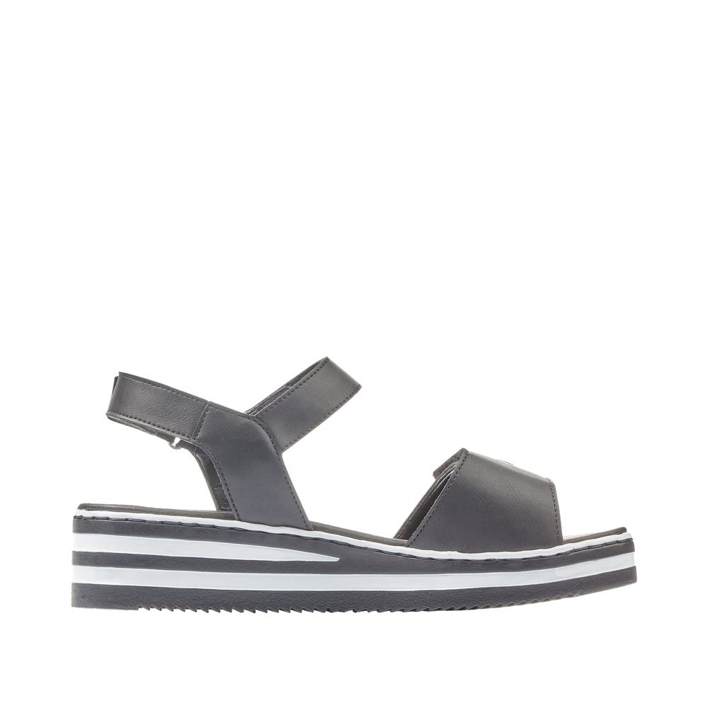Rieker Women's Comfortable Closed-Toe Sandals | Slip-Resistant & Lightweight for Walking, Travel & Casual Wear