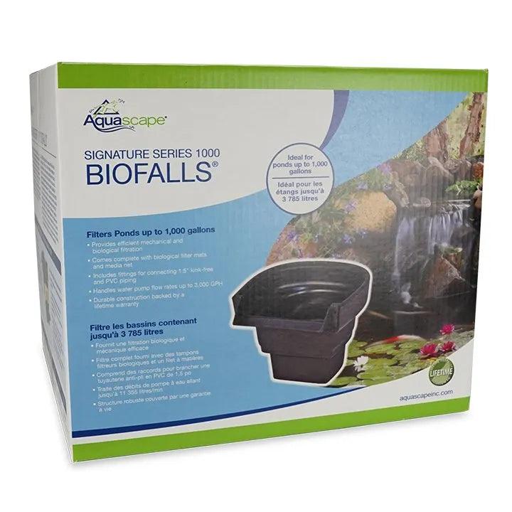 Signature Series 1000 Biofalls Waterfall Filter - Premium Pond & Water Garden Filtration System for Outdoor Landscaping & Koi Ponds