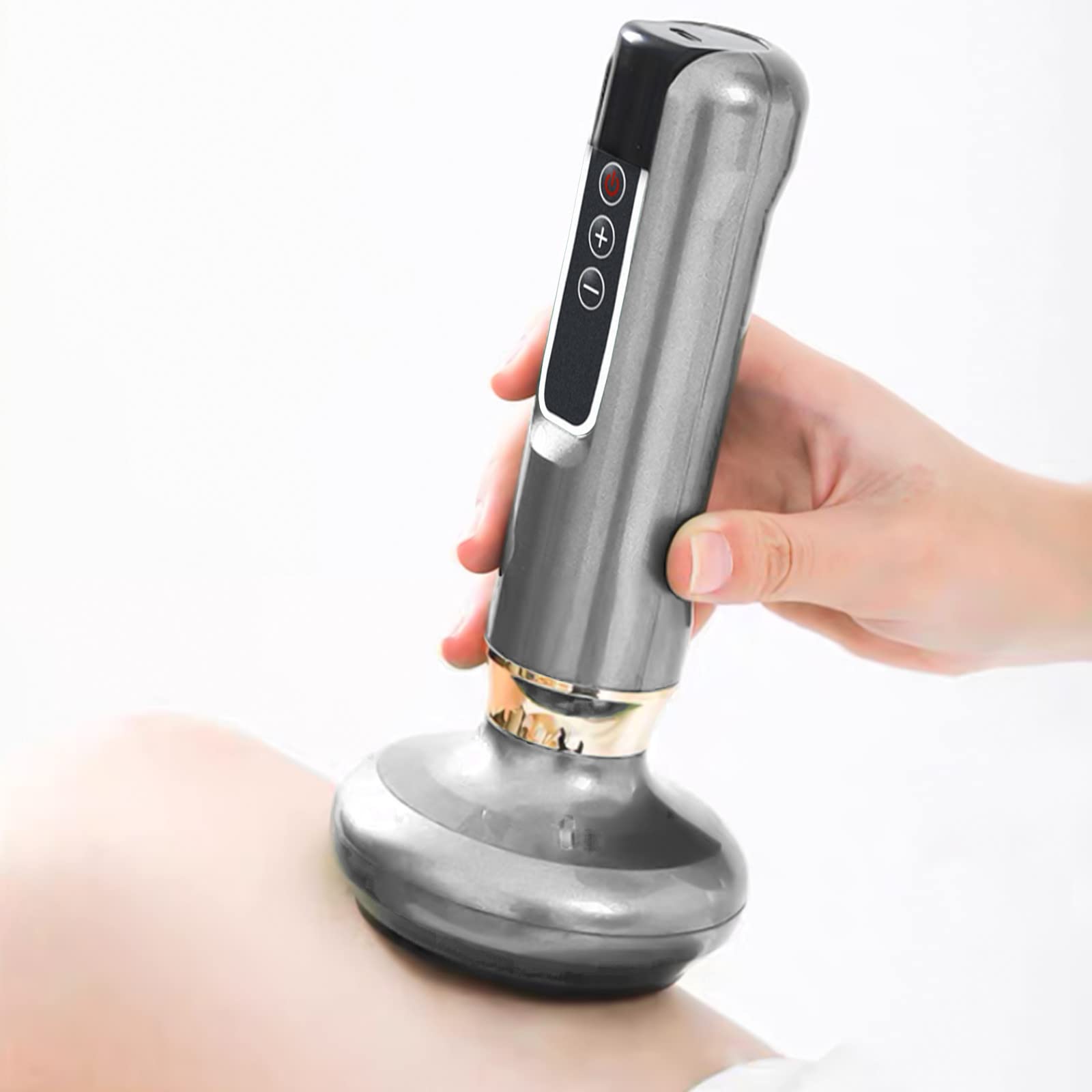 Fiudx 3-in-1 Smart Cupping Therapy Set with Gua Sha Massage - 6 Adjustable Gear Rechargeable Cupping Massager for Pain Relief, Muscle Relaxation & Detox (Perfect for Home Spa, Sports Recovery & Self-Care)