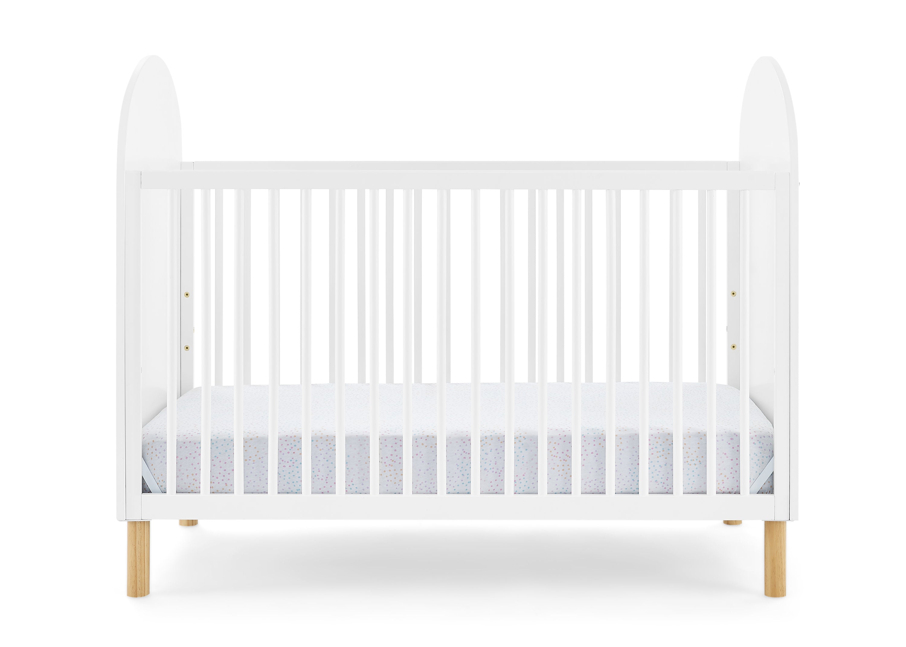 Reese 4-in-1 Convertible Baby Crib - Toddler Bed, Daybed & Full-Size Bed | Safe & Stylish Nursery Furniture for Newborns to Teens | Perfect for Small Spaces & Growing Families