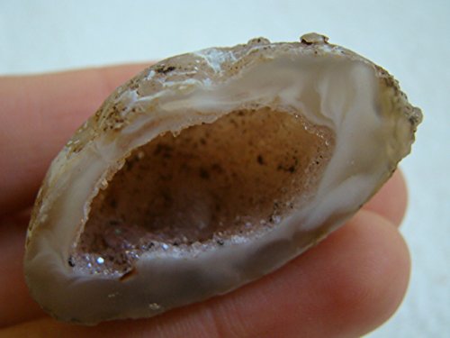 Agate Hollow Mini Geode with Crystals - Home Decor & Healing