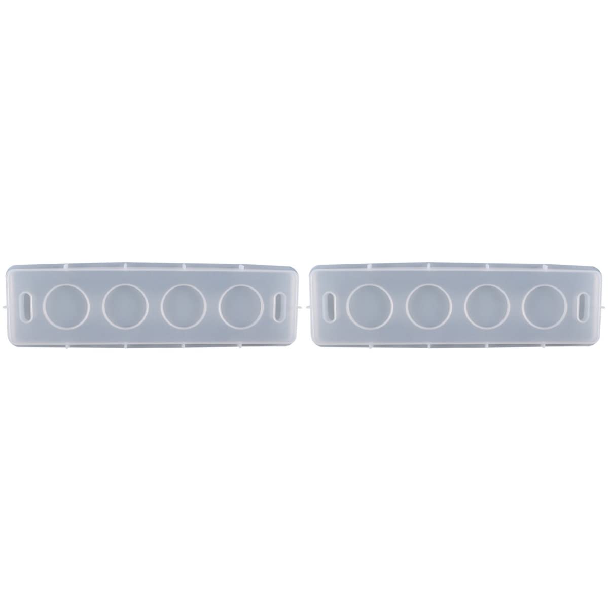 EXCEART 2-Pack Silicone Wine Glass Holder Tray Molds - Epoxy Resin Coaster Molds for DIY Craft, Home Bar Decor, and Party Supplies - Perfect for Making Unique Drink Coasters and Elegant Wine Glass Holders